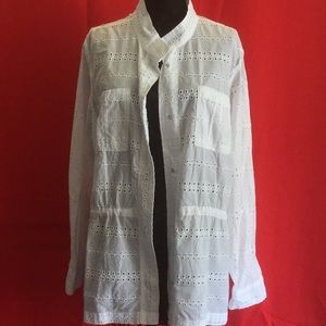 Maurice’s White eyelet cinched waist plus size sz 3 NWOT